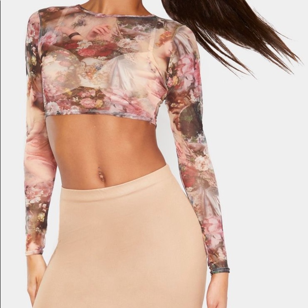 ✨✨NWT: PLT Camel Mini Skirt (wet look)